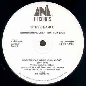 Steve Earle - Copperhead Road (1988, Vinyl) | Discogs