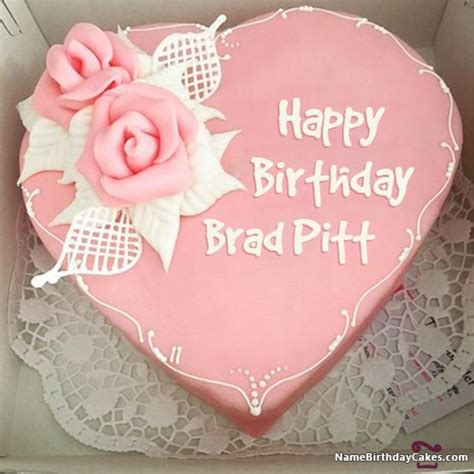 Happy Birthday Brad Pitt Cakes, Cards, Wishes