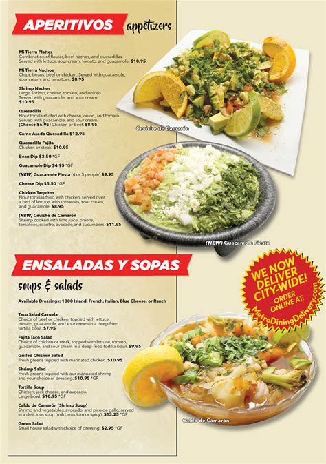 Mi Tierra Mexican Restaurant Menu | Order Online | Delivery | Lincoln ...