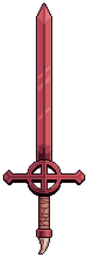 pixel art espada roja tiempo de aventura 8 bits fondo blanco 9955994 ...