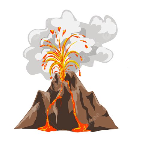 รูปคลิปภูเขาไฟระเบิด PNG , ภูเขาไฟ, ลาวา, การปะทุภาพ PNG และ เวกเตอร์ สำหรับการดาวน์โหลดฟรี