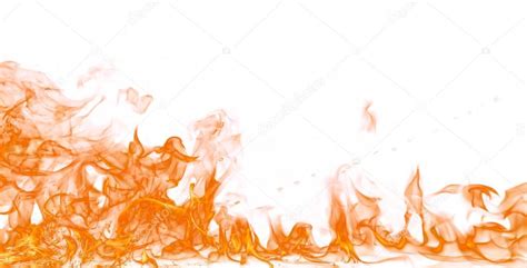 Fire flames on white background — Stock Photo © Kesu01 #104677784