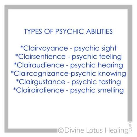 Types of Psychic Abilities | Clairvoyant, Clairsentient, Clairaudient, Claircognizant