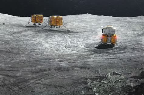 Inflatable Moon habitat complete with minilab and living space for two astronauts is ready for ...