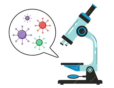 Premium Vector | Microorganisms bacteria zoom under microscope concept ...