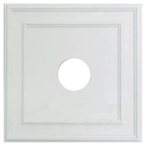 Uberhaus Square Ceiling Medallion - 16-in L x 16-in W x 1-in T ...