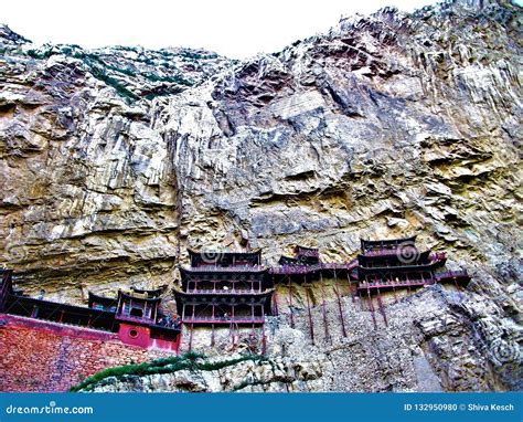 Hanging Temple in Datong City, China Stock Photo - Image of chinese, astonishment: 132950980