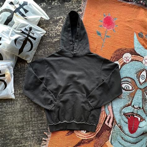 Drop Dead Clothing: NEUTRALS Anthracite Hoodie Size:... - Depop