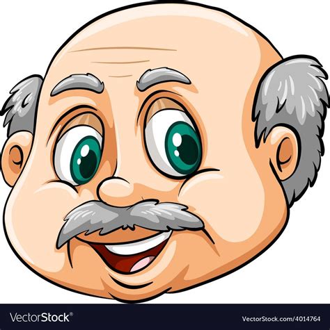 A bald old man on a white background. Download a Free Preview or High Quality Adobe Illustrator ...