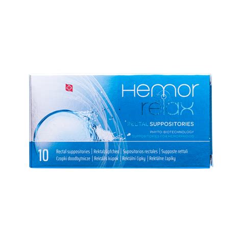 Hemorrelax rectal suppositories - Fytofontana