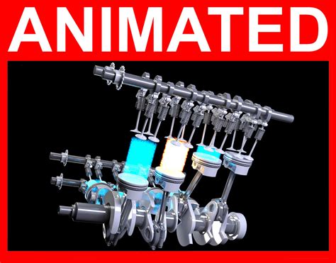 V8 Engine Ignition Animation 3D model | CGTrader