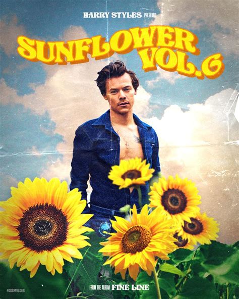 My eyes want you more than a melody // SUNFLOWER, VOL. 6 by Harry Styles | Harry styles poster ...