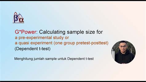 G*Power: Sample size for Dependent t-test - YouTube