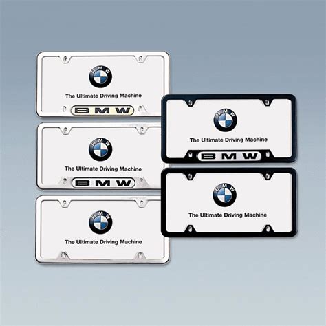 Genuine BMW 82-12-0-010-398 | BMW Nameplate License Plate Frame - Black Finish | FREE Shipping ...