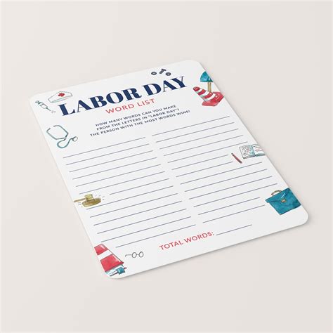 Labor Day Games Printable Fun Labor Day Game Bundle for Family - Etsy