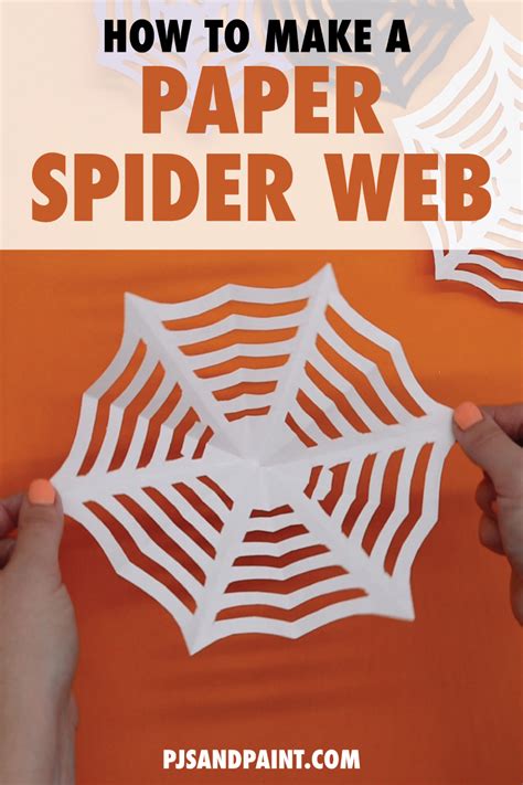 How to Make a Paper Spider Web - Pjs and Paint