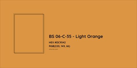 About BS 06-C-35 - Light Orange Color - Color codes, similar colors and paints - colorxs.com