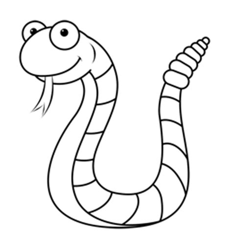 Snake Line Drawing - ClipArt Best