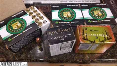 ARMSLIST - For Sale: 41 magnum ammo,