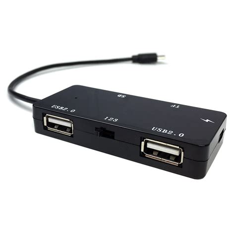 Micro USB OTG Dual Port Hub & TF/SD Card Reader