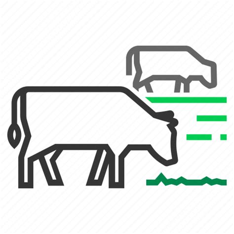 Cattle, cow, cows, farm, fed, grass, organic icon - Download on Iconfinder