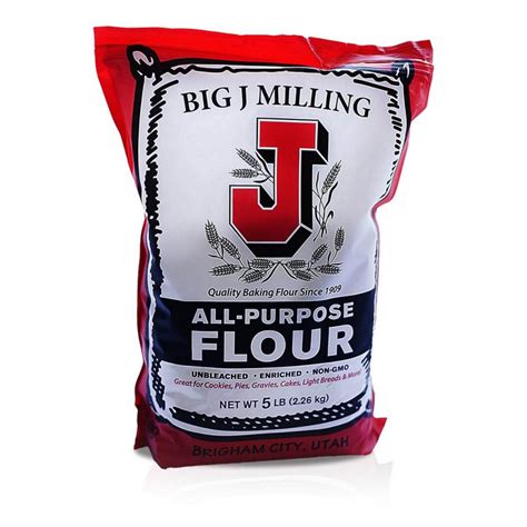 All-Purpose Flour Pack - 4 x 5 LB Bags | Big J Mill