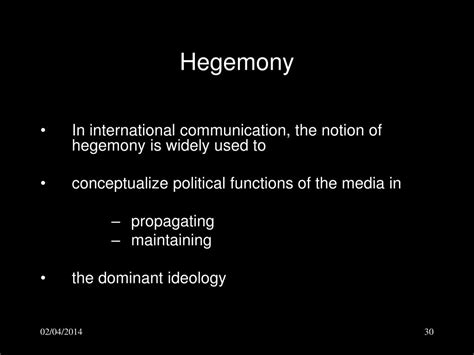 Hegemony - International Communication - Mass Communication Talk