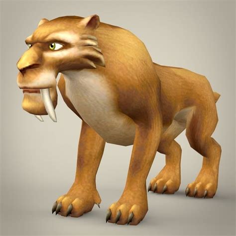 3D asset Ice Age Lion Character Diego | CGTrader