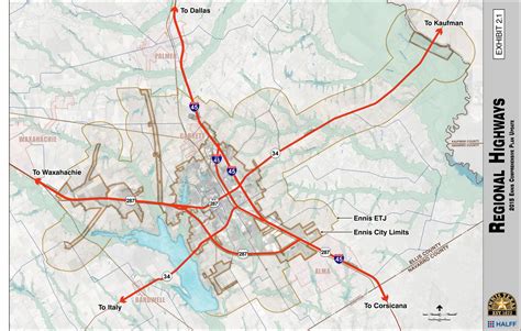 Ennis Texas Map - Printable Maps