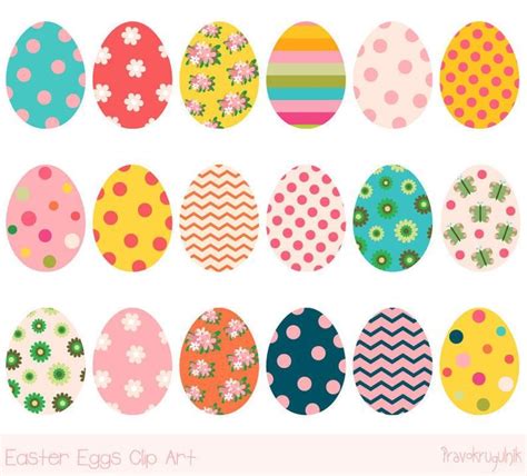 Blue Pink Easter Egg Clipart Pastel Easter Egg Clip Art - Etsy | Happy ...