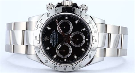 Stainless Steel Rolex Daytona Black - Save on 100% Authentic Rolex Watches at Bobs