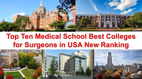 Top Best Medical Universities in USA