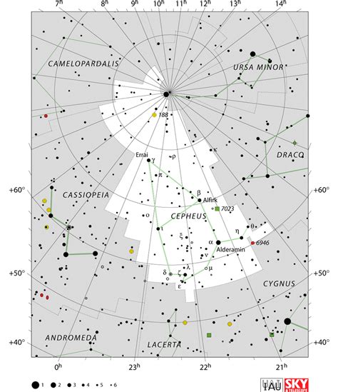 cepheus star chart,cepheus star map | Constellations, Constellation list, Star chart