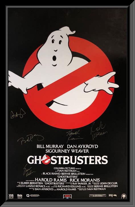 Ghostbusters Cast Signed Movie Poster - Etsy UK