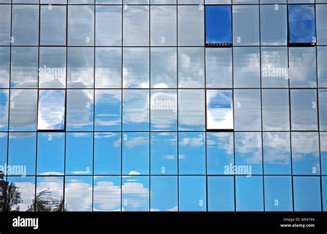 glass cladding of a modern office building, Germany, Baden-Wuerttemberg, Ulm Stock Photo - Alamy