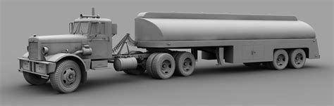 Peterbilt 281 - duel movie truck 3D Model .c4d - CGTrader.com