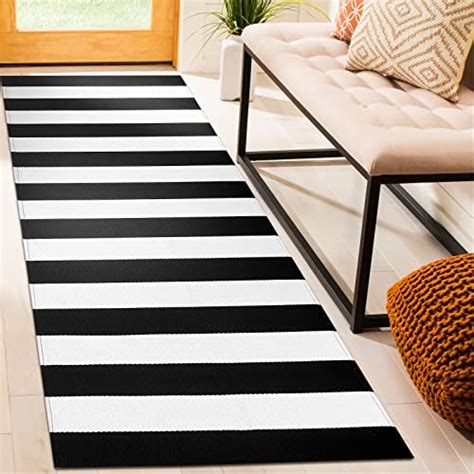 Best Black And White Striped Runner Rug For Your Home Decor