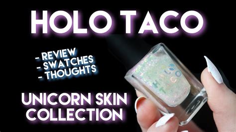 Holo Taco Unicorn Skin Collection review + swatches - YouTube