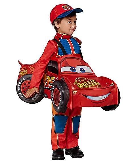 Toddler Lightning McQueen 3D Car Ride-Along Costume - Cars ...