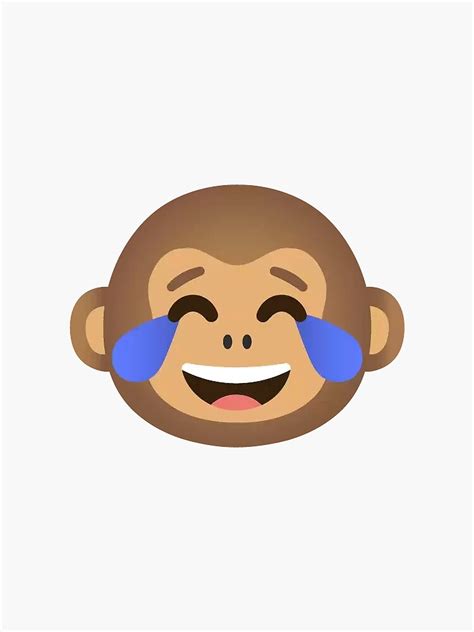 "Laughing Monkey Emoji" Sticker for Sale by faithyyy13 | Redbubble