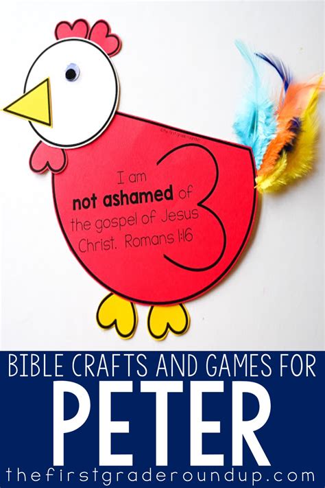 Peter Bible Unit Crafts and Games - Firstgraderoundup