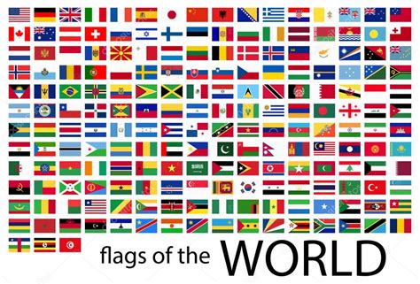 Collection Flags All National Countries World — Stock Vector © opicobello #202724998