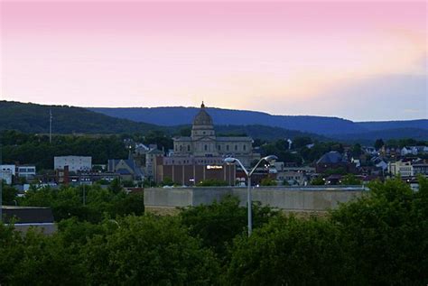 Altoona, PA skyline of the Cathedral of the Blessed Sacrament | Central ...