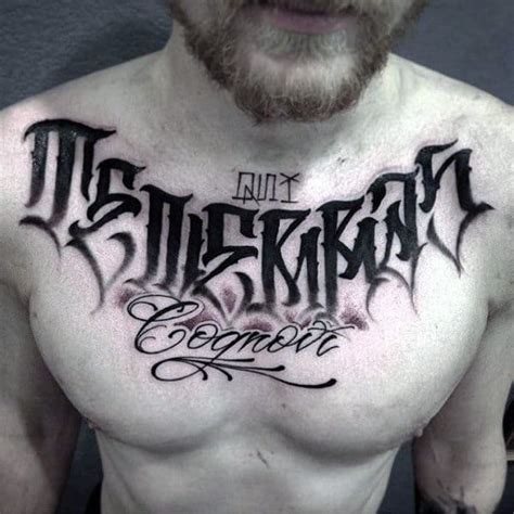 75 Tattoo Lettering Designs For Men - Manly Inscribed Ink Ideas