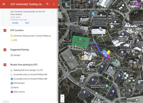 Directions and Parking Information - University Testing ...