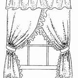 Curtain coloring pages To Download And Print For Free sketch template