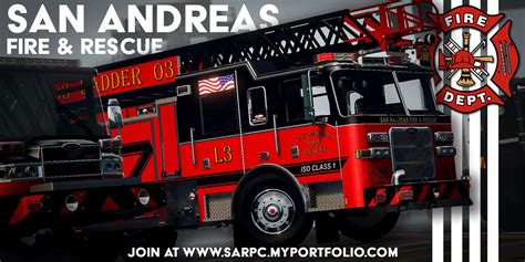 San Andreas Fire & Rescue is hiring! Apply today at www.sarpc.myportfolio.com [GTA V FiveM V ...