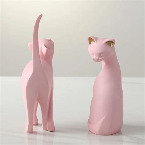 2019 New Resin Cat Statue Resin Figurines Animal Cat Sculpture For Home Decoration - Buy Resin ...