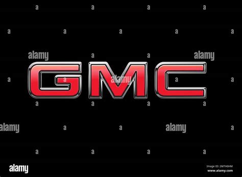 GMC automobile, Logo, Black background Stock Photo - Alamy