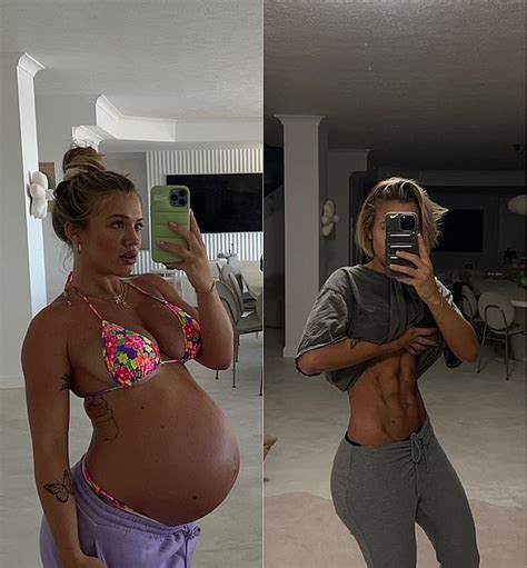 Fitness influencer Tammy Hembrow shows off the loose skin on her tummy ...